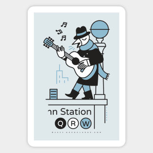 Subway Station Busker Magnet